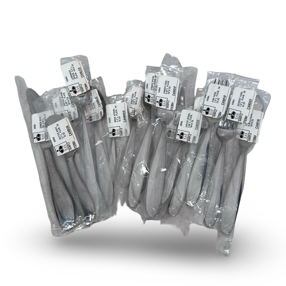 RAK Porcelain Anna 15pc Mixed Flatware Set 18/10‎ Stainless Steel Silver Sampler